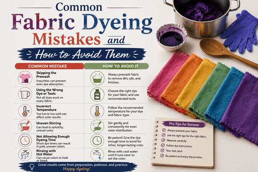 10 Common Fabric Dyeing Mistakes and How to Avoid Them