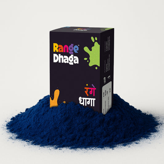 Fabric Dye, Shade Navy Blue, Pack of 5 Single Color Pouches