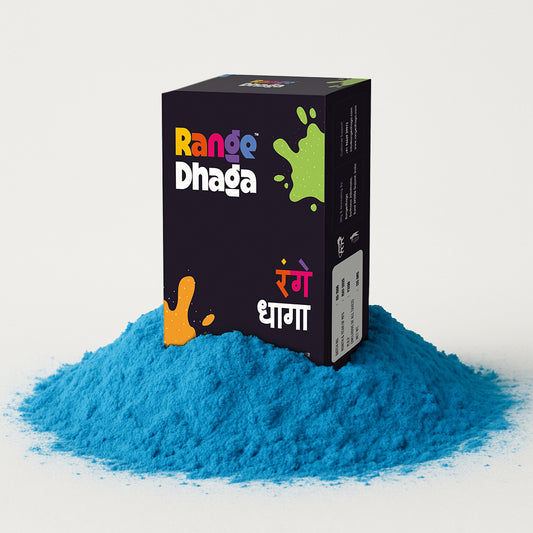 Fabric Dye, Shade Sky Blue, Pack of 5 Single Color Pouches