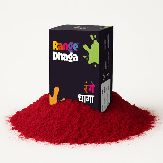 Rangedhaga Fabric Dye colors, Shade of Maroon, Pack of 5 Single Color Pouches with dye fixer - rangedhaga
