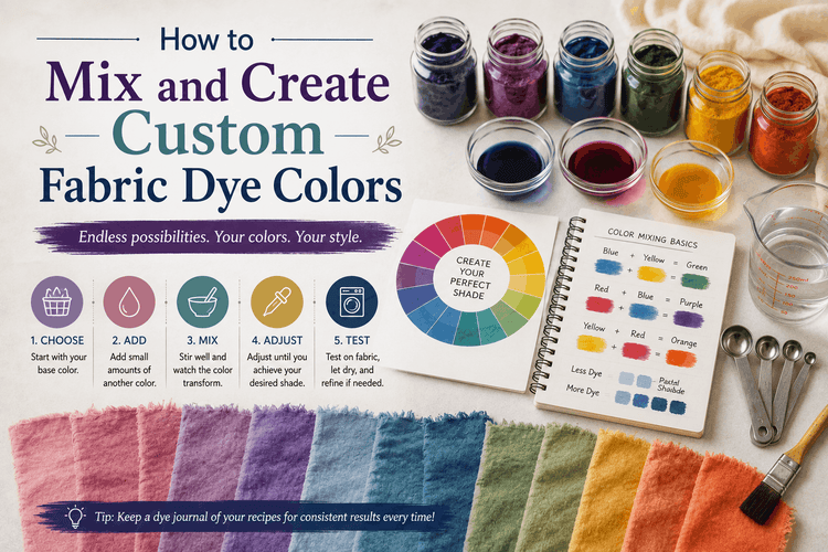 Custom Color Mixing Creating Custom Fabric Dye Colors: A Complete Mixing Guide – rangedhaga