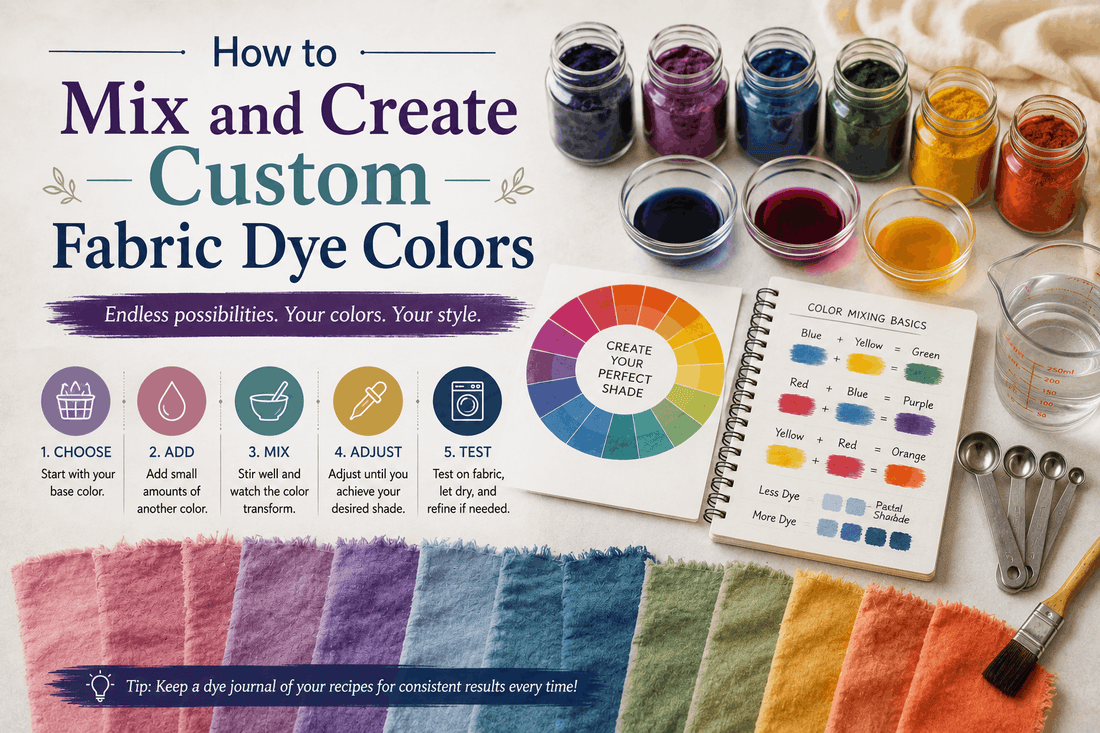 How to Mix Custom Fabric Dye Colors: Create Unique Shades From Scratch
