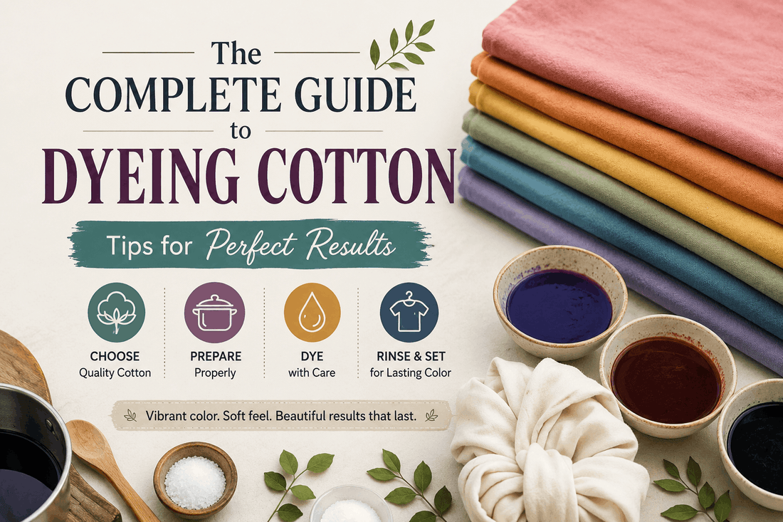 How to Dye Cotton Fabrics: Complete Guide to Vibrant, Long-Lasting Colors