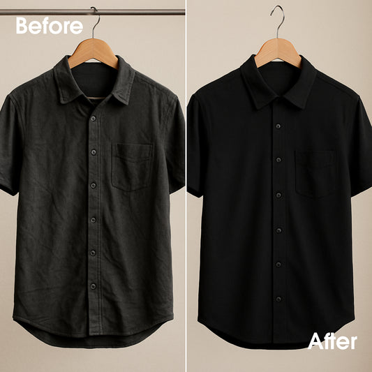 Rangedhaga Fabric Dye colors, Shade Jeans Black, Pack of 5 Single Color Pouches with dye fixer