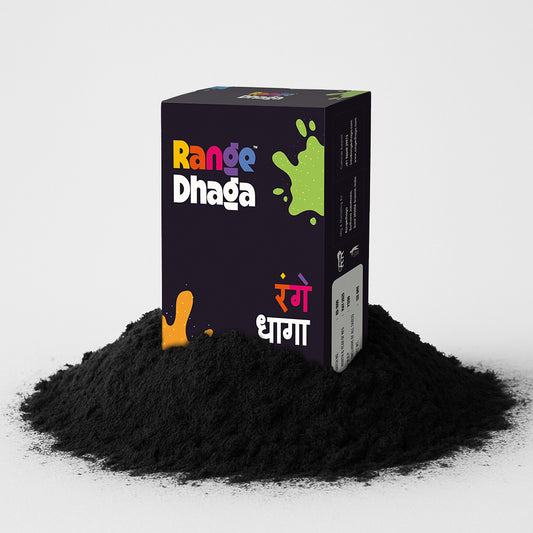 Fabric Dye, Shade Jeans Black, Pack of 5 Single Color Pouches