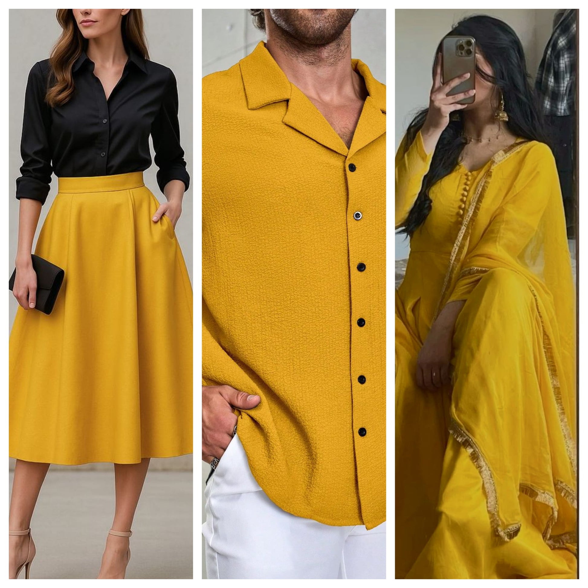Golden yellow fabric dye and fixer sachets from Rangedhaga, vibrant dye color for fabric coloring and dye fixing.