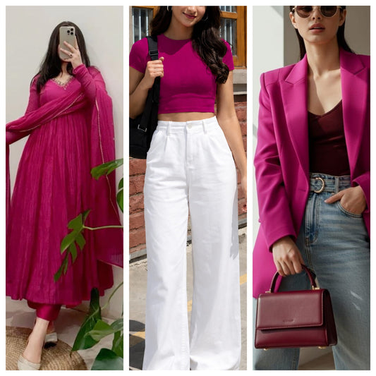 Rani pink fabric dye colors by Rangedhaga, 5-pack with fixer, showing vibrant pink dye bottles for clothing coloring.