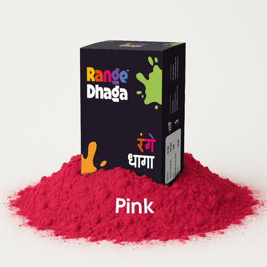 Rangedhaga Fabric Dye colors, Shade of Pink, Pack of 5 Single Color Pouches with dye fixer - rangedhaga